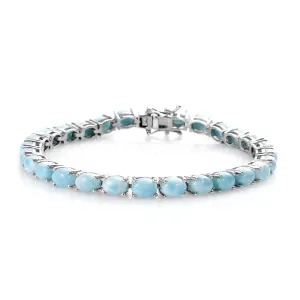 Larimar 925 Sterling Silver Tennis Bracelet Jewelry