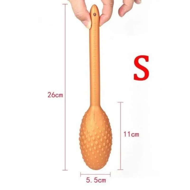 Le Plug Anal Silicone Perle bâton Gold S