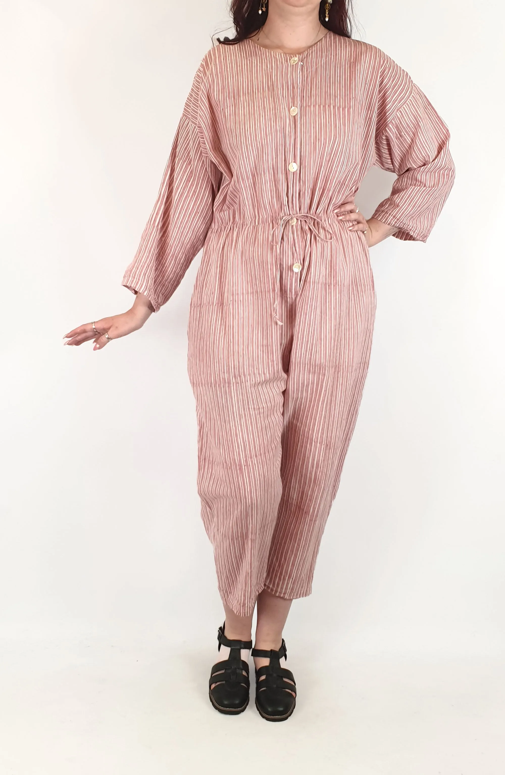 Little Tienda striped jumpsuit size M