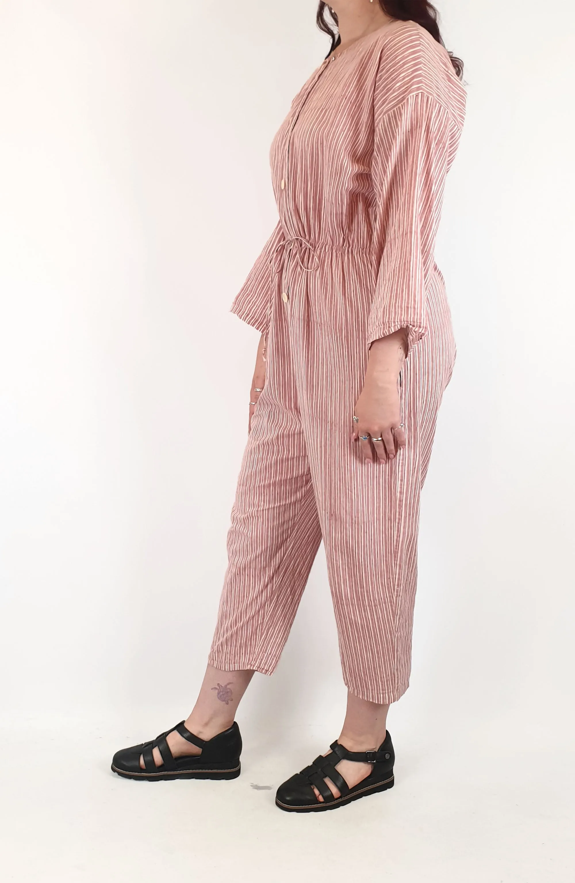 Little Tienda striped jumpsuit size M