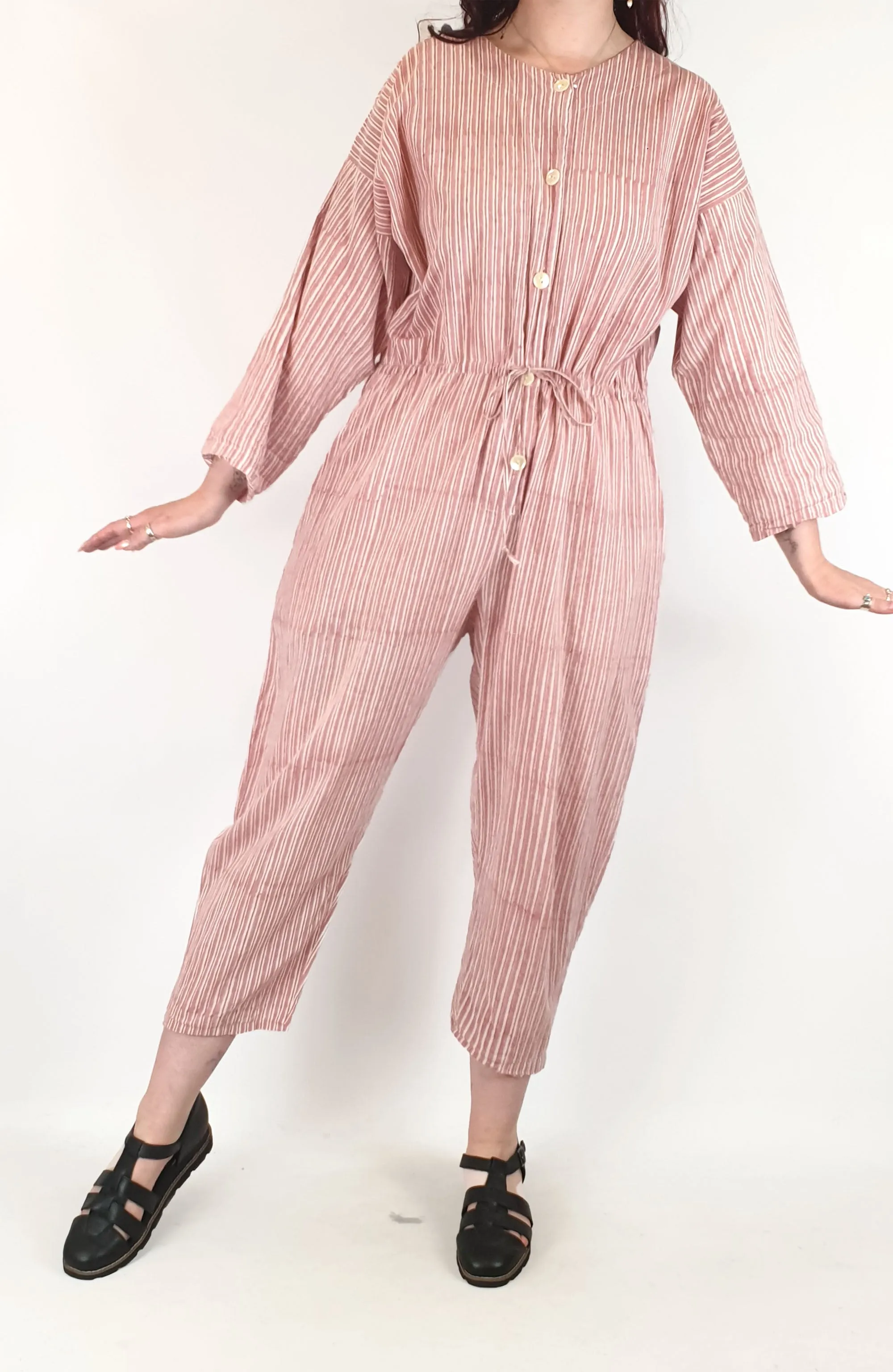 Little Tienda striped jumpsuit size M