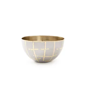 Loom Small Bowl / Silver and Brass