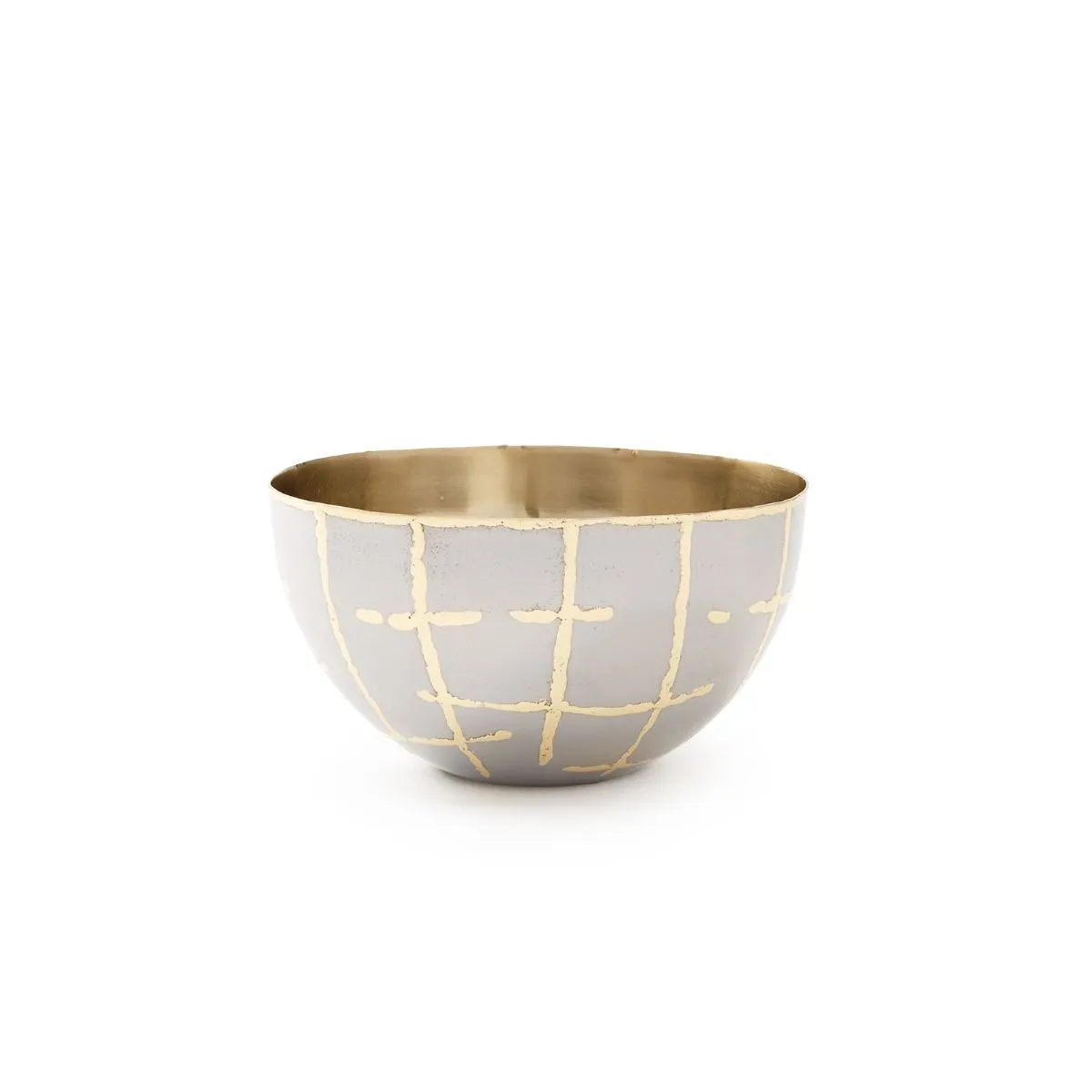 Loom Small Bowl / Silver and Brass