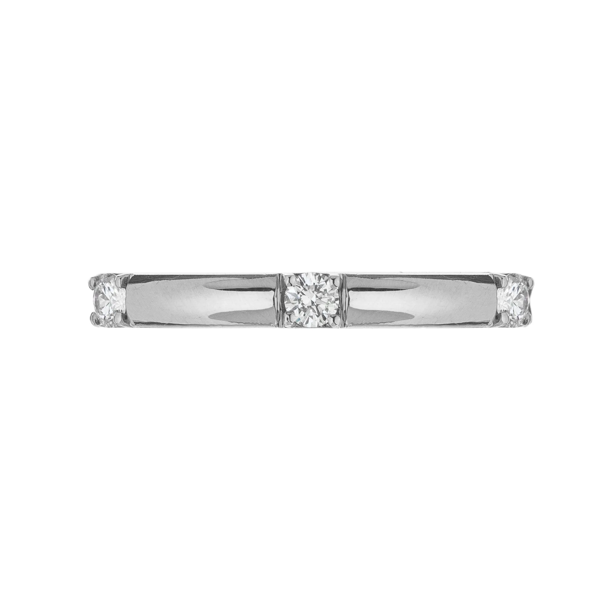Luna Single Stone White Diamond Band