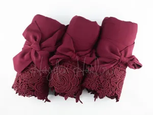 LuxCotton Robe- Cranberry