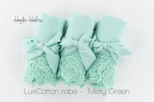 LuxCotton Robe- Misty Green Mint