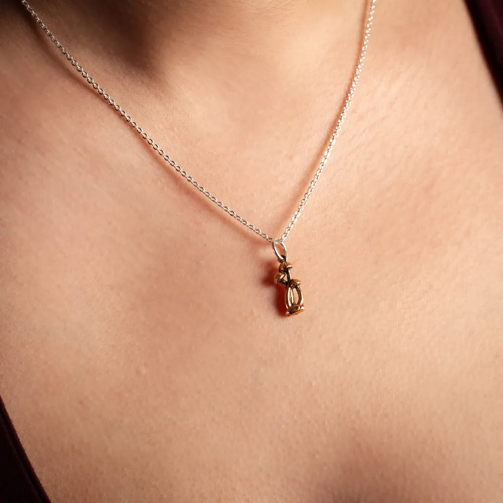 Magic Mushroom Necklace in Silver