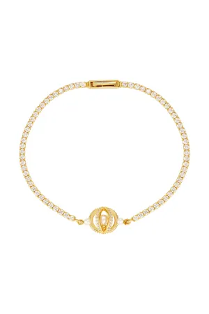 MAJESTY FRESHWATER PEARL BRACELET GOLD