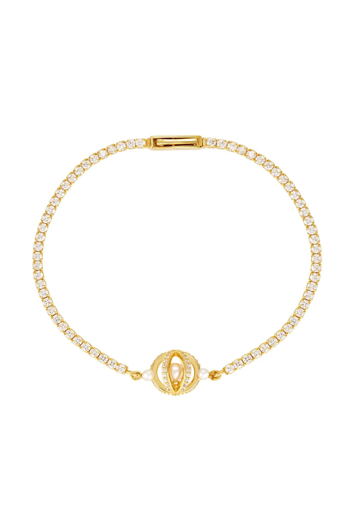 MAJESTY FRESHWATER PEARL BRACELET GOLD