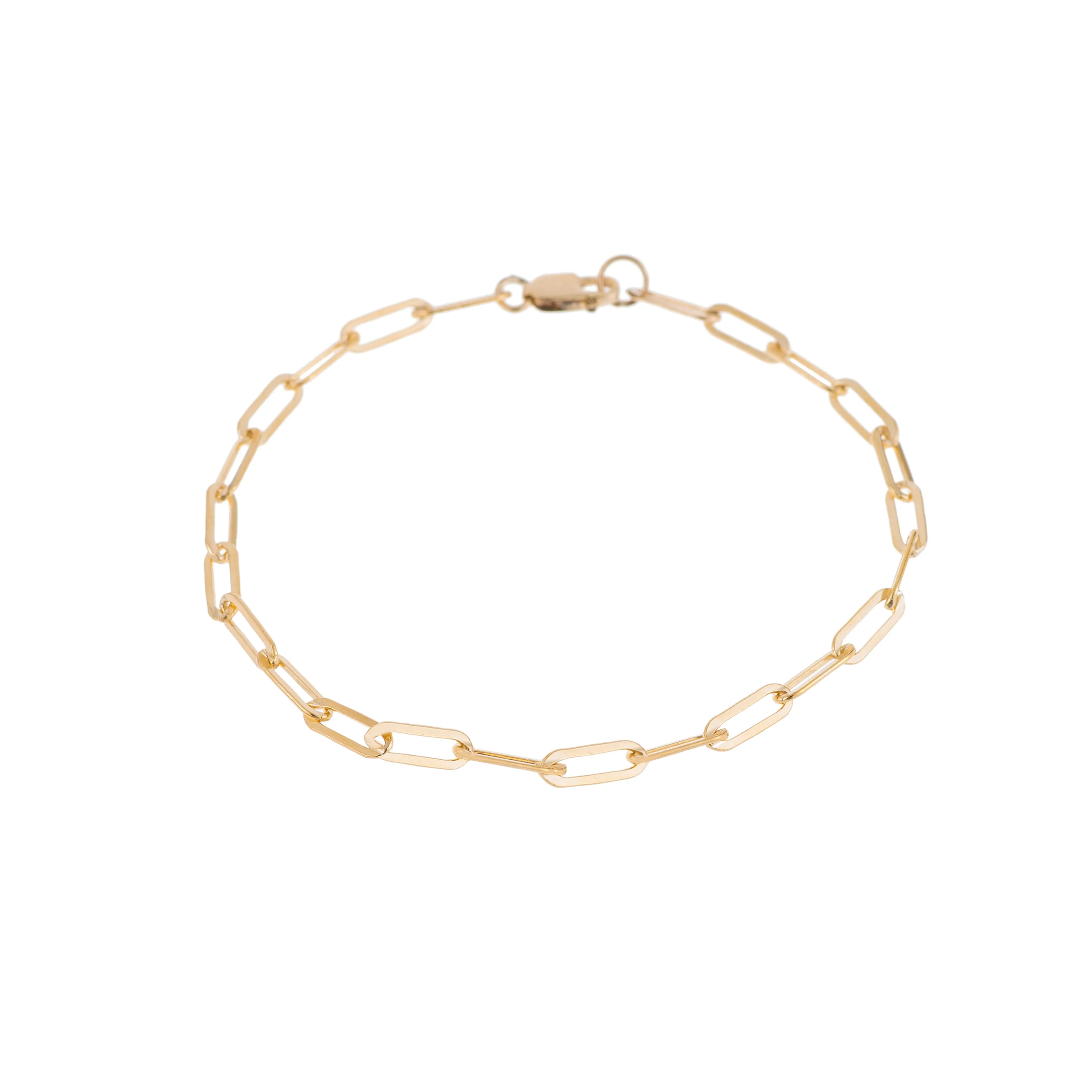 Micro Rectangle Chain Bracelet - 14K Gold Filled