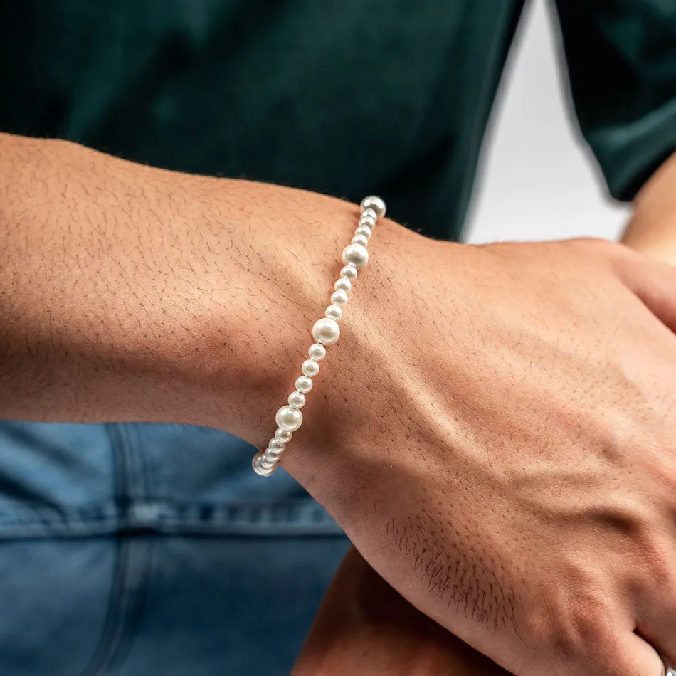 Minimal Real Pearl Bracelet