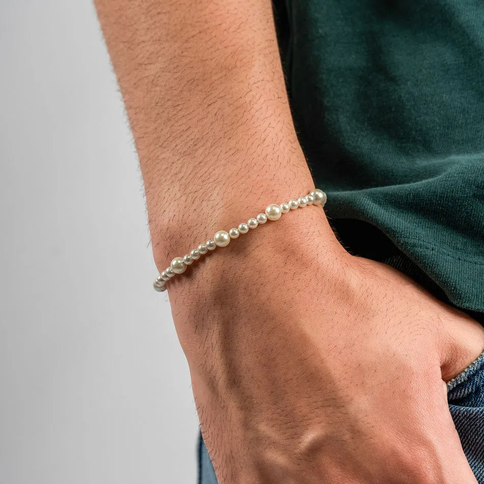 Minimal Real Pearl Bracelet