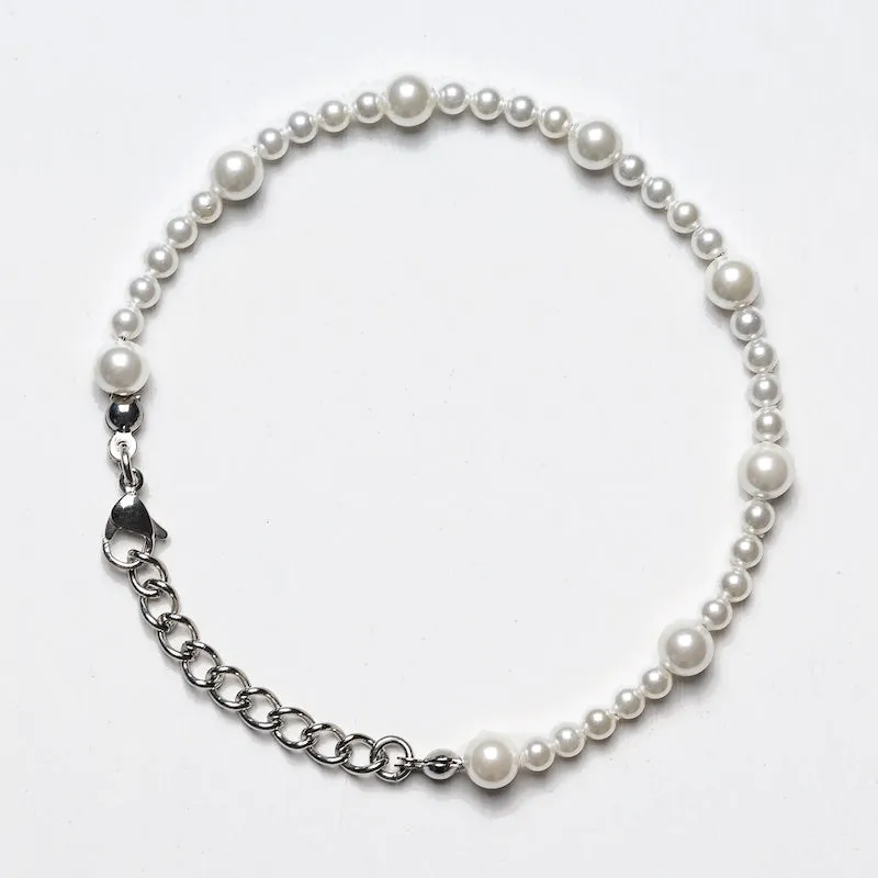 Minimal Real Pearl Bracelet