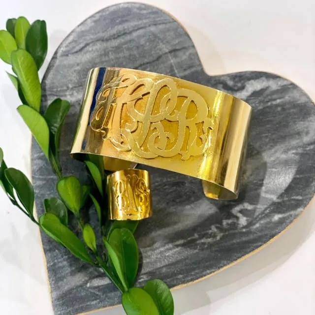 Miss Heidi's Casteel Monogram Cuff Bracelet