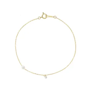 Mizuki Pierced Diamond & Akoya Pearl Bracelet