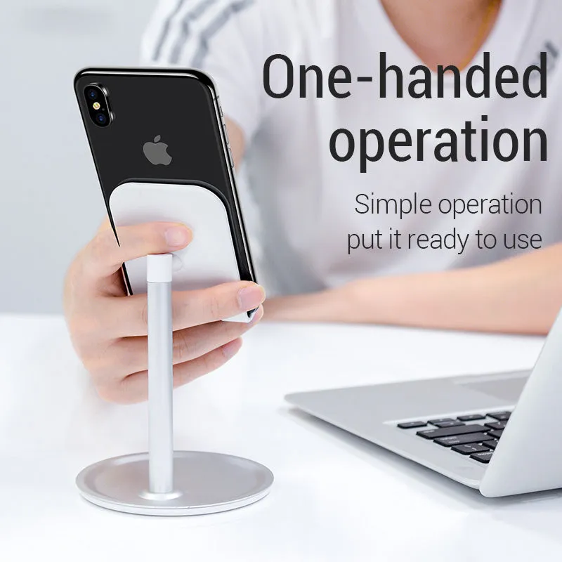 Mobile Phone Holder Stand Cell Phone Tablet Universal Desk Holder for iPhone X 8 7 Samsung Desktop Phone Holder Accessories black