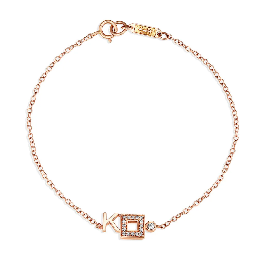Modernist Initial Bracelet 'K'