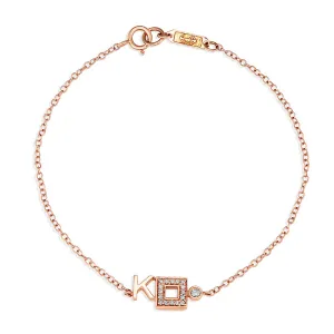 Modernist Initial Bracelet 'K'