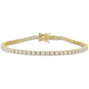 Moissanite Yellow Silver Tennis Bracelet