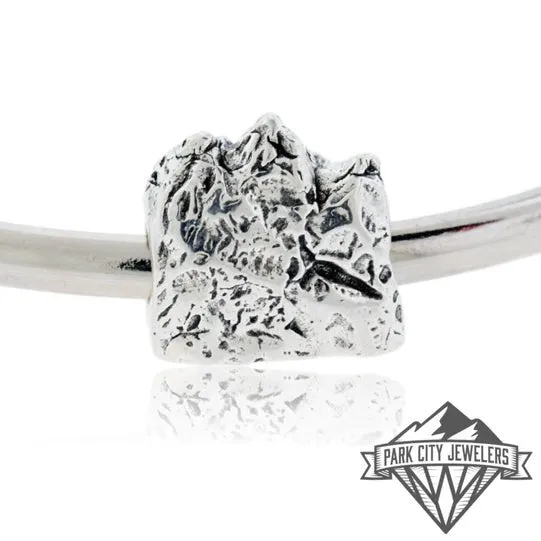 Mountain and Moose Bracelet Bead