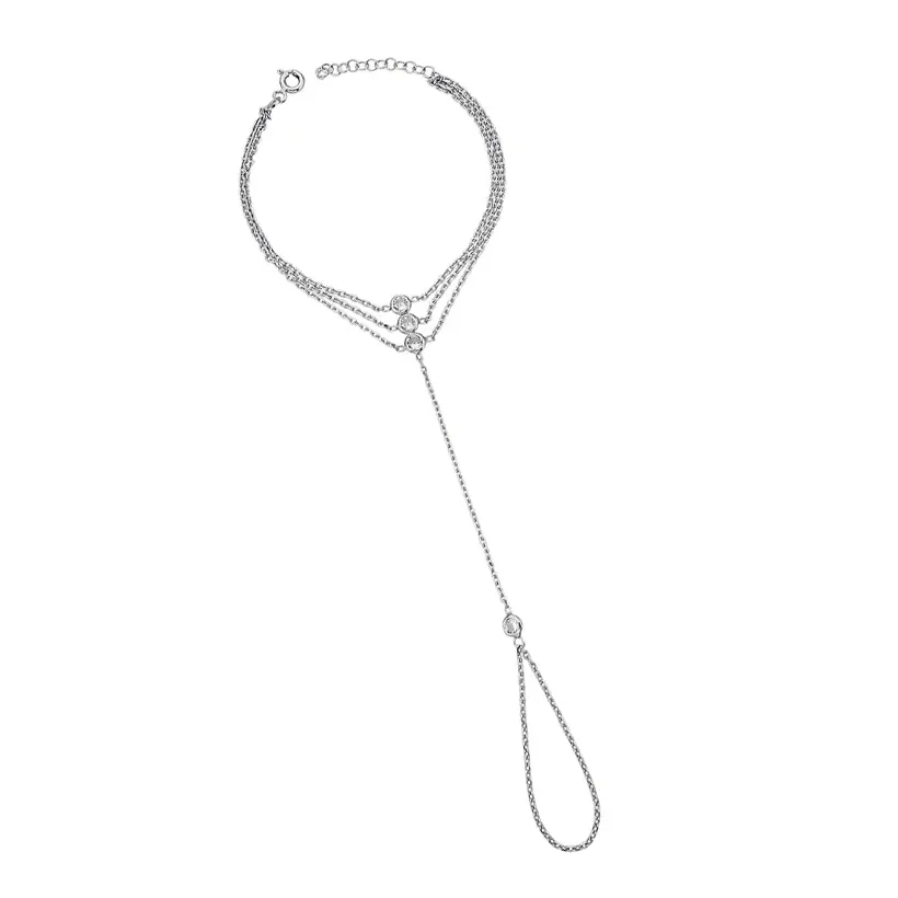 Multi-Chain Shahmeran 925 Silver Slave Bracelet