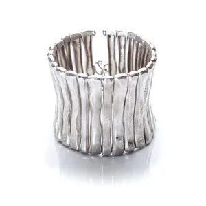 Multi Column Sterling Silver Cuff