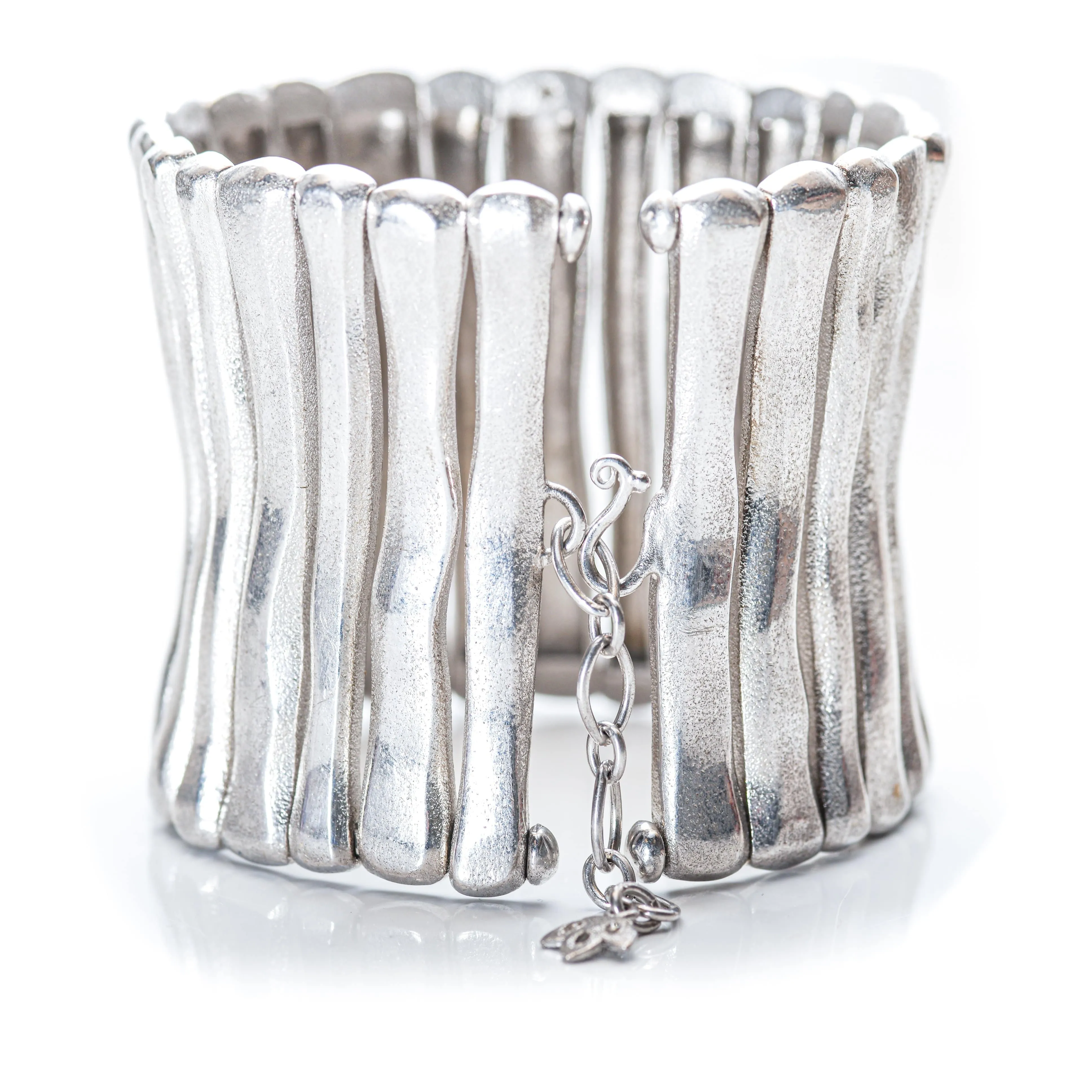 Multi Column Sterling Silver Cuff