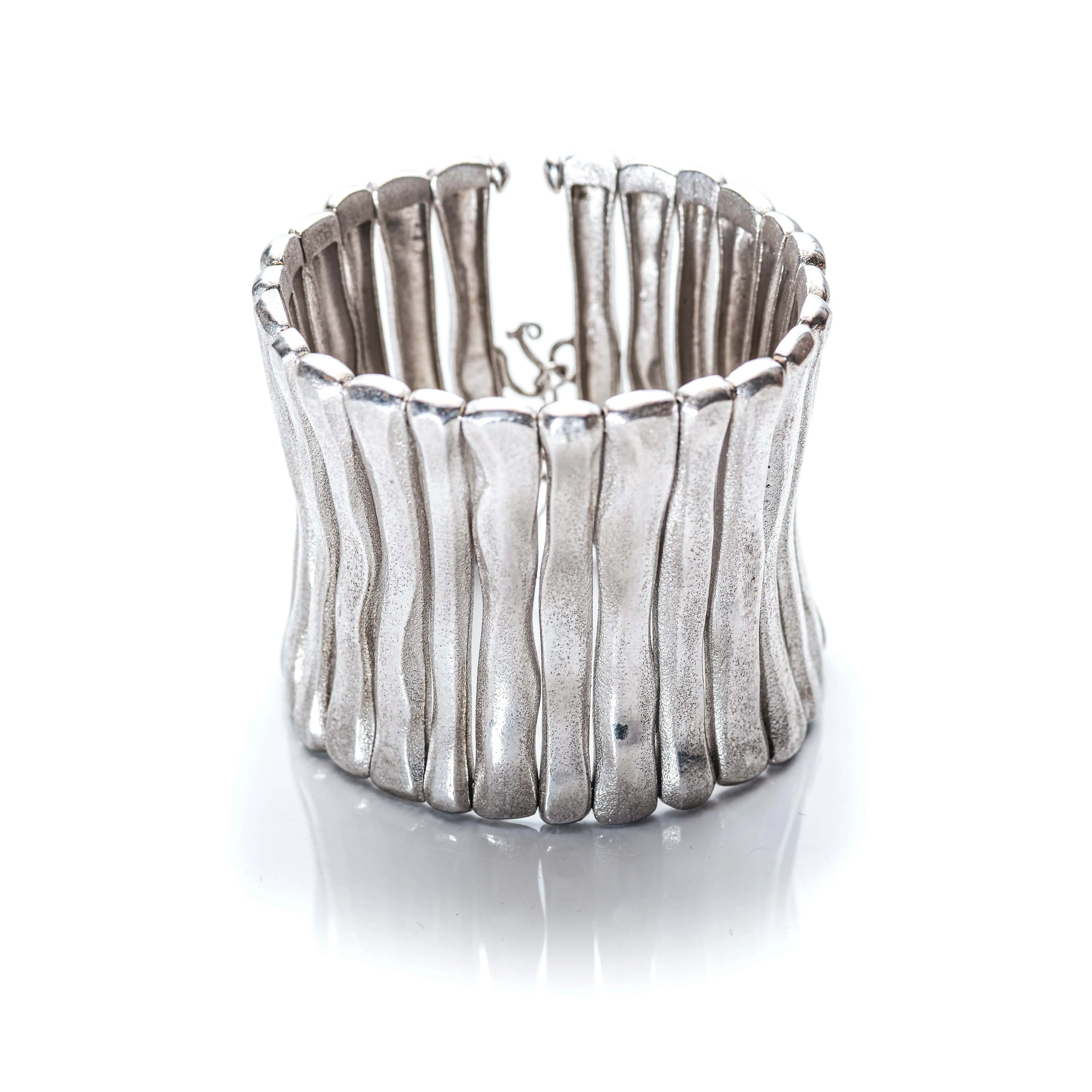 Multi Column Sterling Silver Cuff