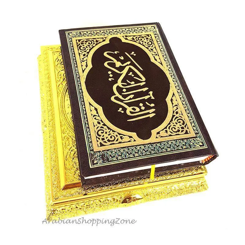 Muslim Koran Quran Silver/Gold Decorated Storage Box#2248M(9 inch)