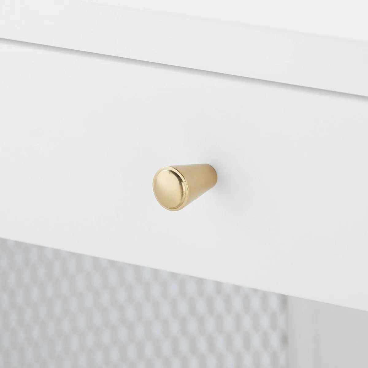 Nadia 1-Drawer Side Table / Vanilla