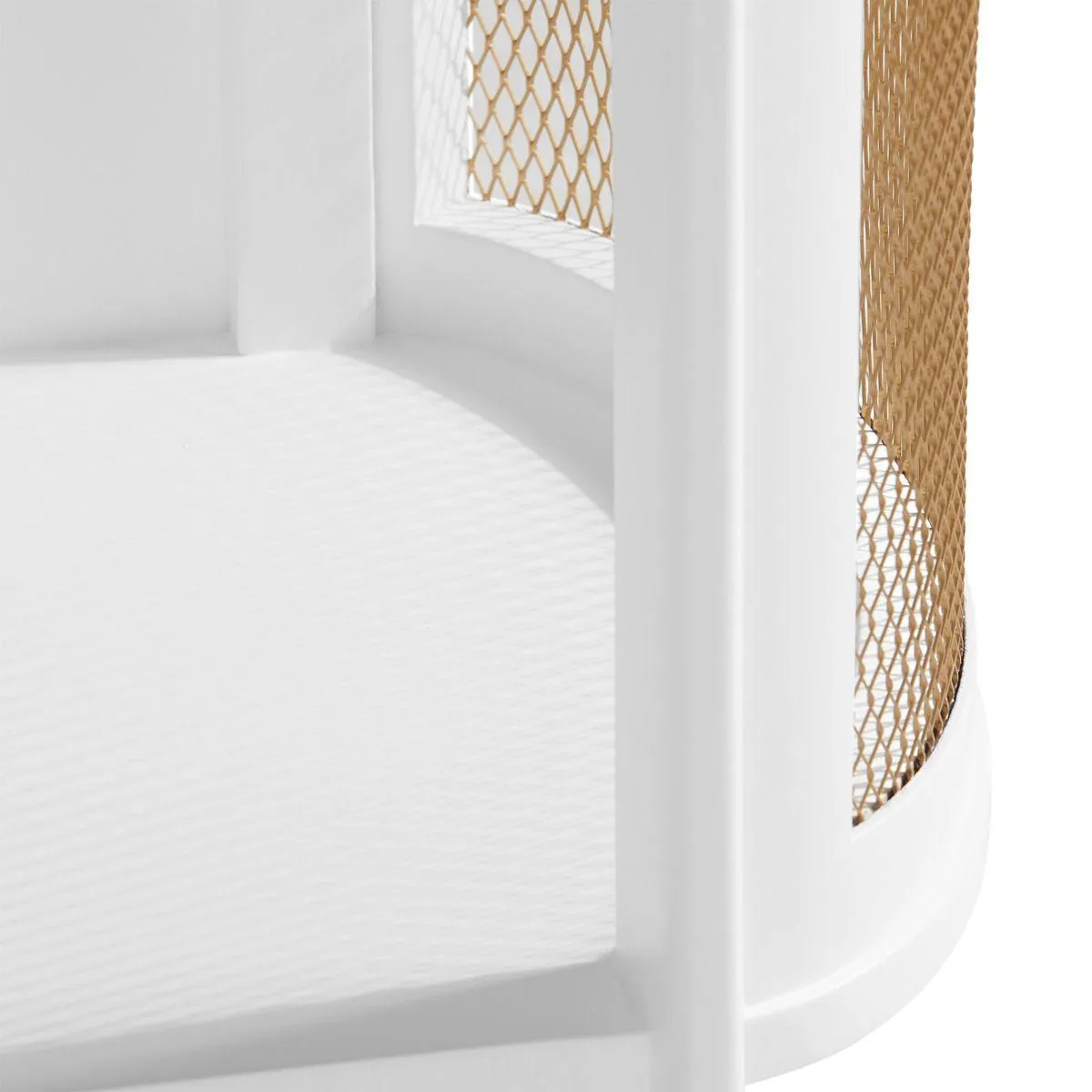 Nadia 1-Drawer Side Table / Vanilla