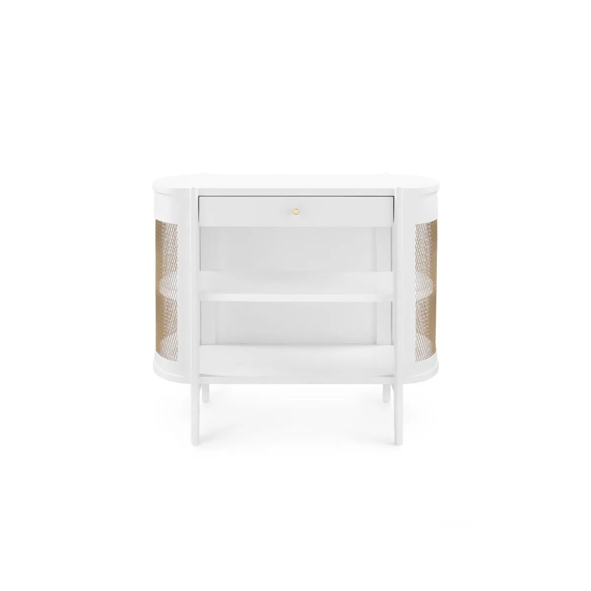 Nadia 1-Drawer Side Table / Vanilla