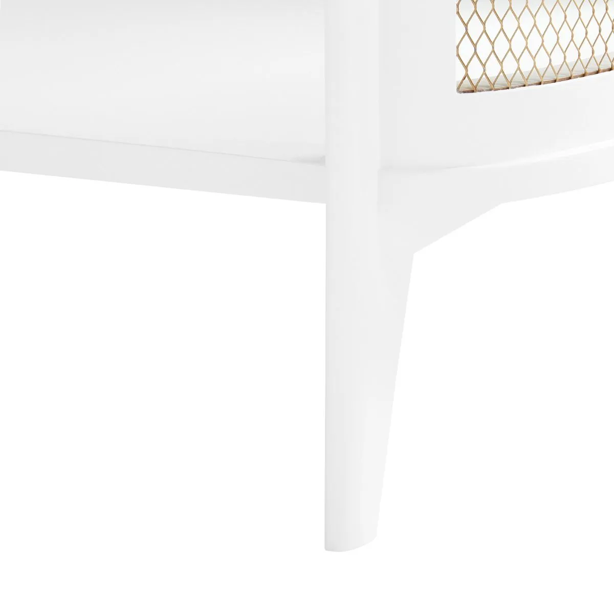 Nadia 1-Drawer Side Table / Vanilla