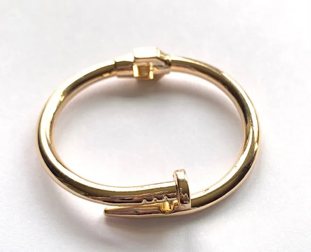 Nail Head Open Bracelet