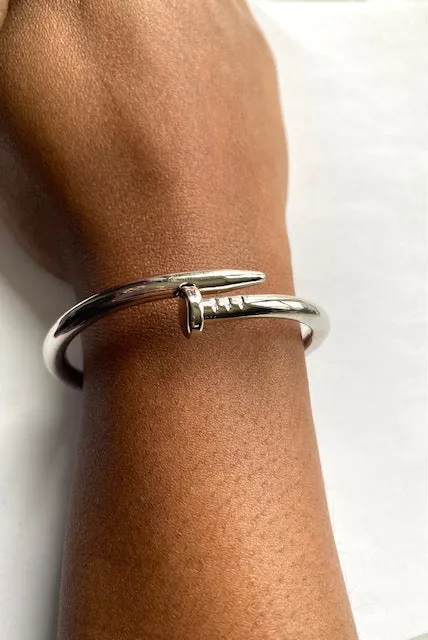 Nail Head Open Bracelet