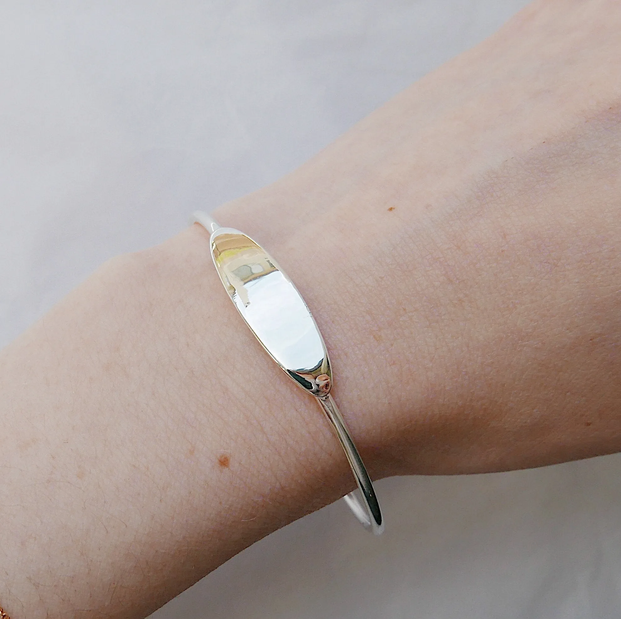 Nameplate Cuff Bracelet