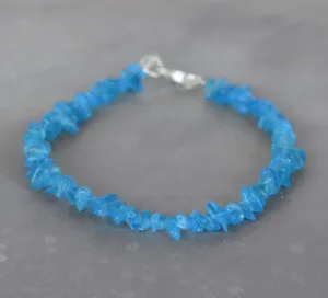 Neon Blue Apatite Bracelet