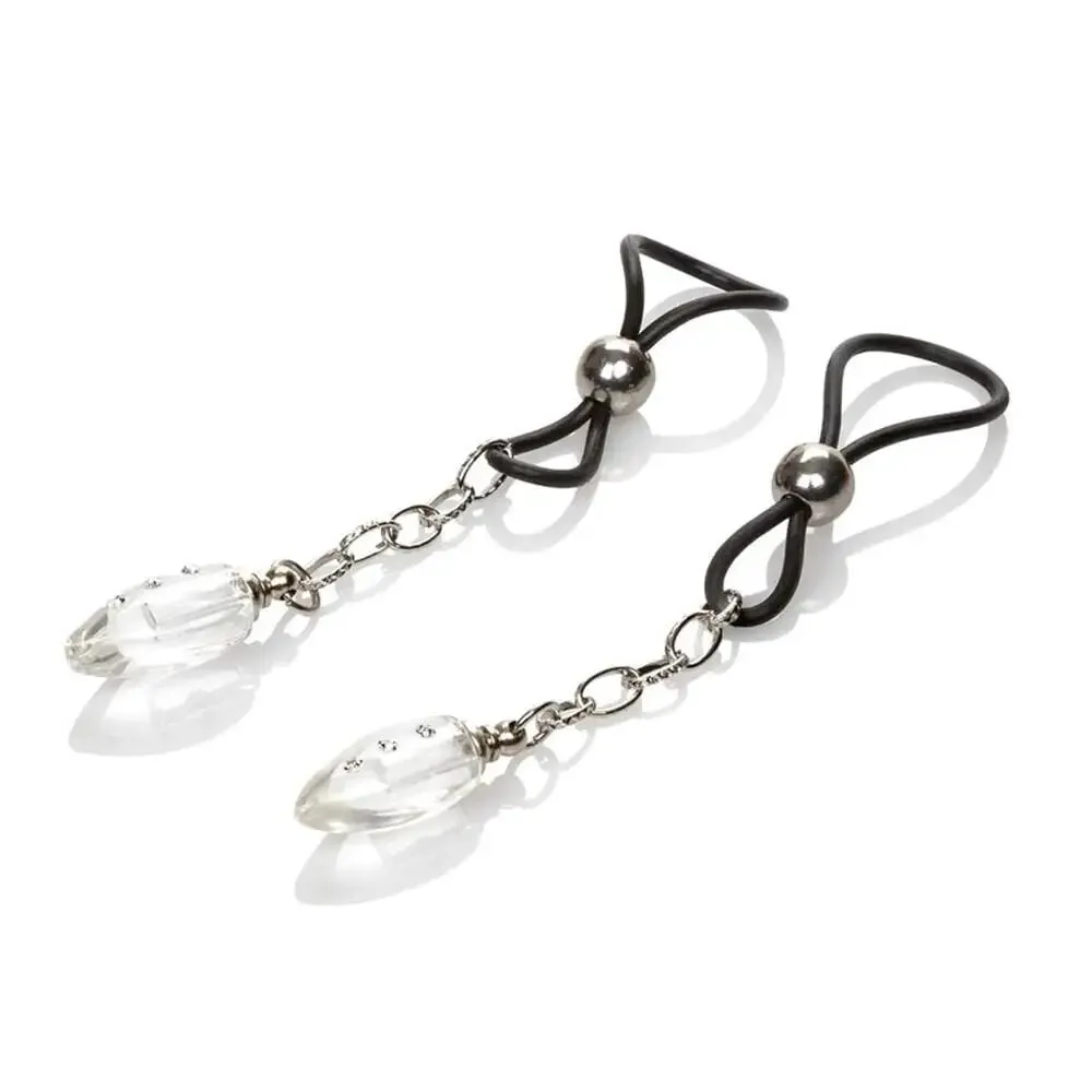 Nipple Play Nonpiercing Nipple Jewellery Crystal Teardrop