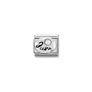 Nomination Composable Link June, Pearl Stone, Silver