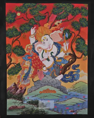 Nritya Ganesh Thangka