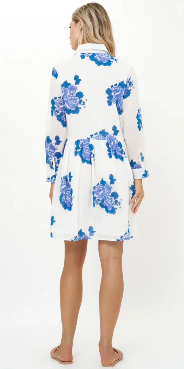 Oliphant Long Sleeve Mini Shirt Dress