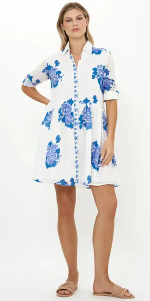 Oliphant Long Sleeve Mini Shirt Dress