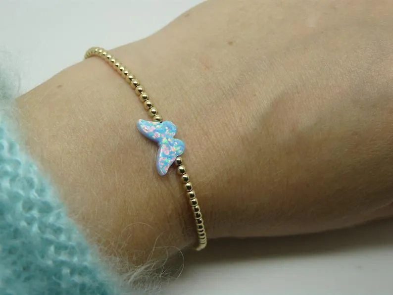 Opal Butterfly Bracelet – A Delicate Beauty