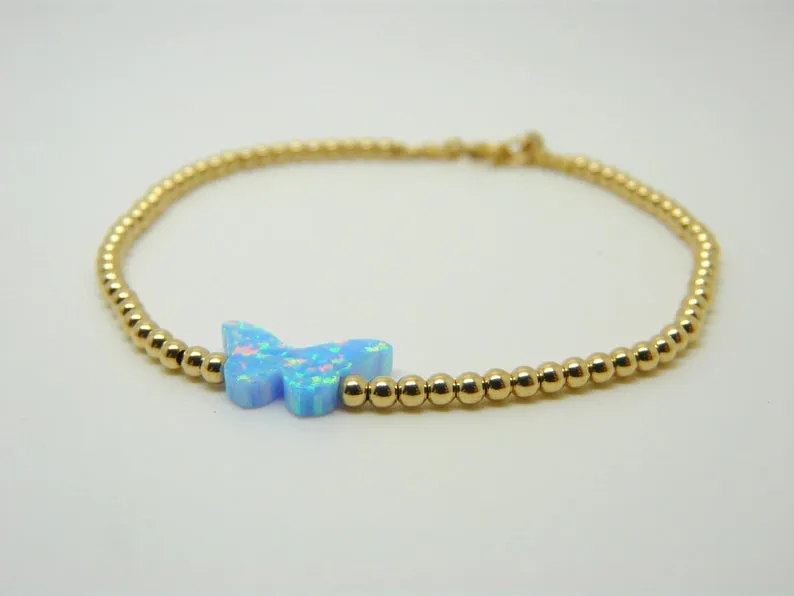 Opal Butterfly Bracelet – A Delicate Beauty