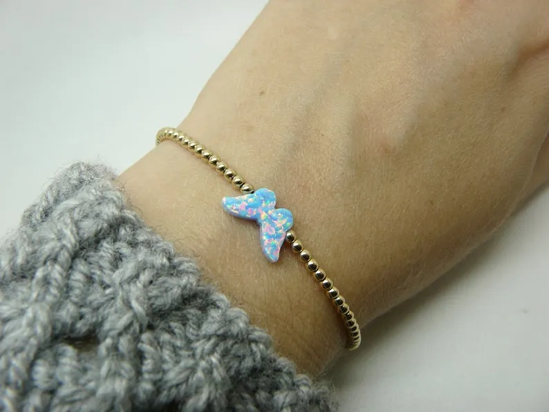 Opal Butterfly Bracelet – A Delicate Beauty