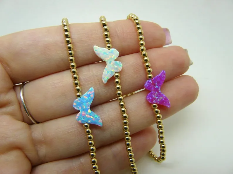 Opal Butterfly Bracelet – A Delicate Beauty