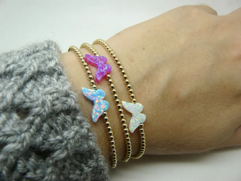Opal Butterfly Bracelet – A Delicate Beauty