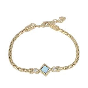 Opalas do Mar Collection - Single Strand Blue Diamond Opal Bracelet