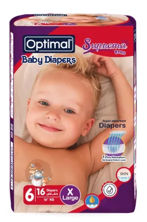 Optimal Diapers No.6 X 16 (16 KG)