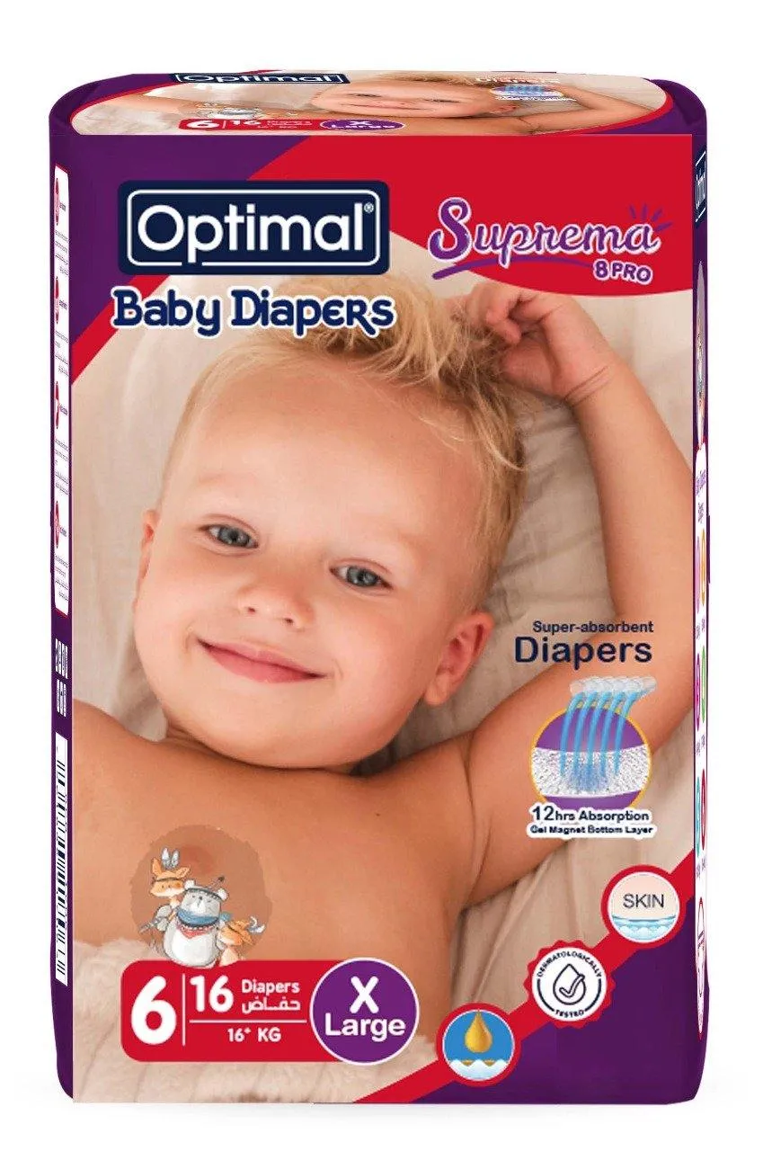 Optimal Diapers No.6 X 16 (16 KG)